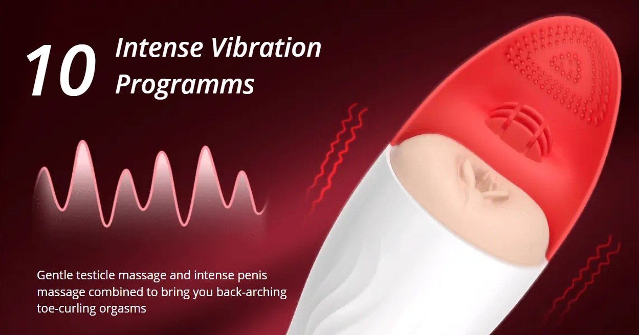 Automatic Blowjob Male Masturbator with Testicle Massage – male masturbator