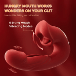 Biting Mouth Tongue Clitoral Stimulator Tapping Rabbit Vibrator – vibrator for women detail 7