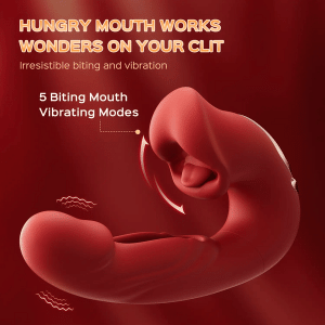 Biting Mouth Tongue Clitoral Stimulator Tapping Rabbit Vibrator – vibrator for women detail 7