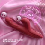 4 In 1 G Spot Thrusting & Sucking Vibrator Clitoral Stimulator – vibrator for women detail 6