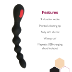 Vibrating Silicone Anal Beads – anal toy