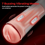 Vibrating Pussy, Realistic Vibrating Male Masturbator – male masturbator detail 5