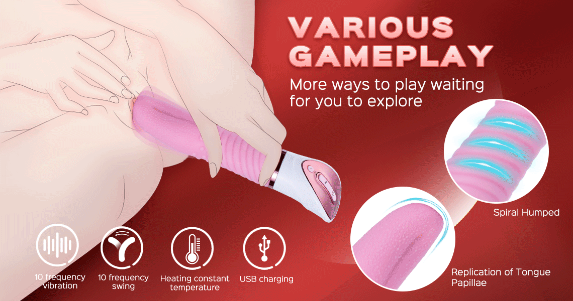 Heating Multi-function Tongue Vibrator – vibrator for women – product detail 2