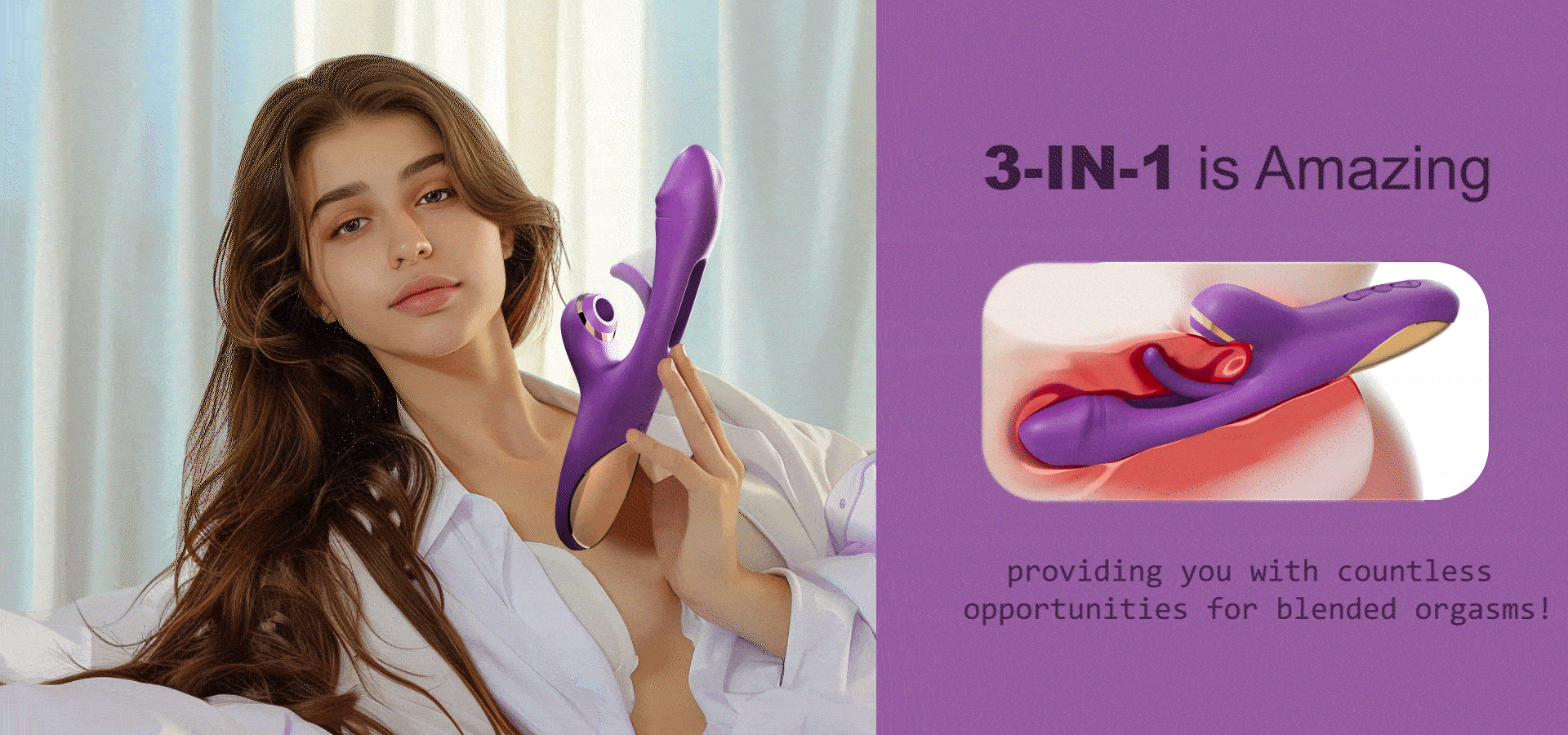 Vibrator With Flapping Vibration & Clitoral Suction – vibrator for women