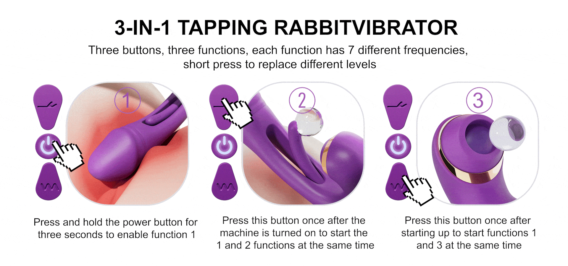 Vibrator With Flapping Vibration & Clitoral Suction – vibrator for women – product detail 2