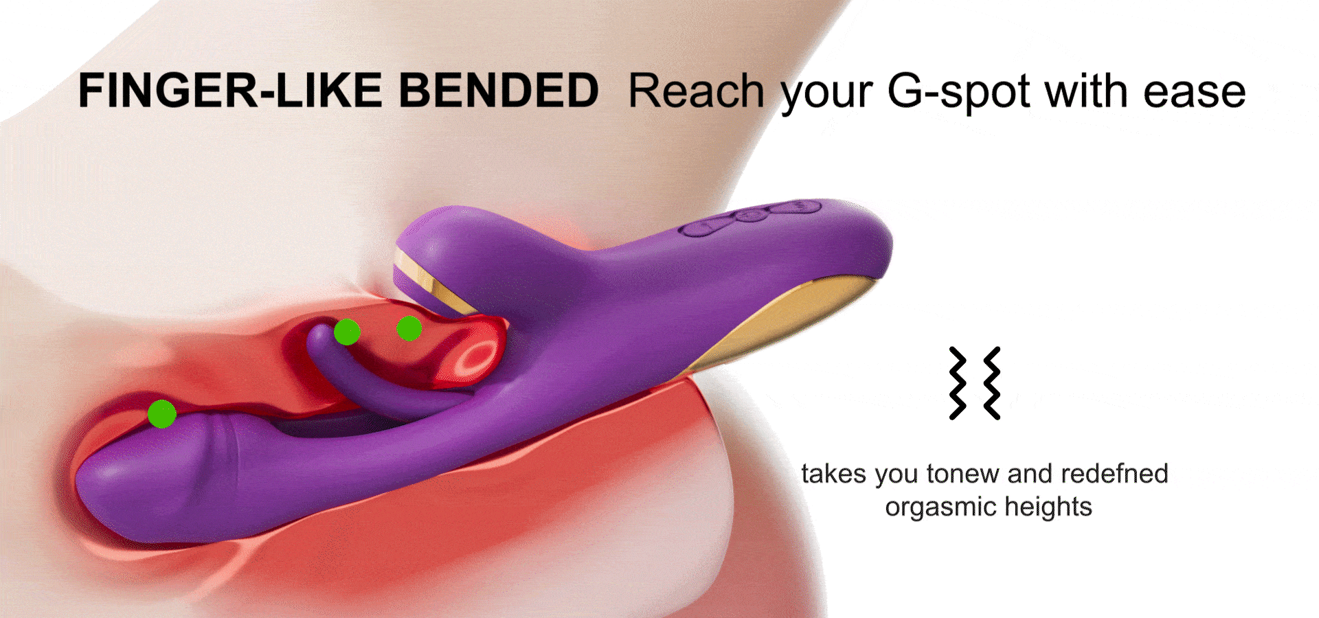 Vibrator With Flapping Vibration & Clitoral Suction – vibrator for women – product detail 3