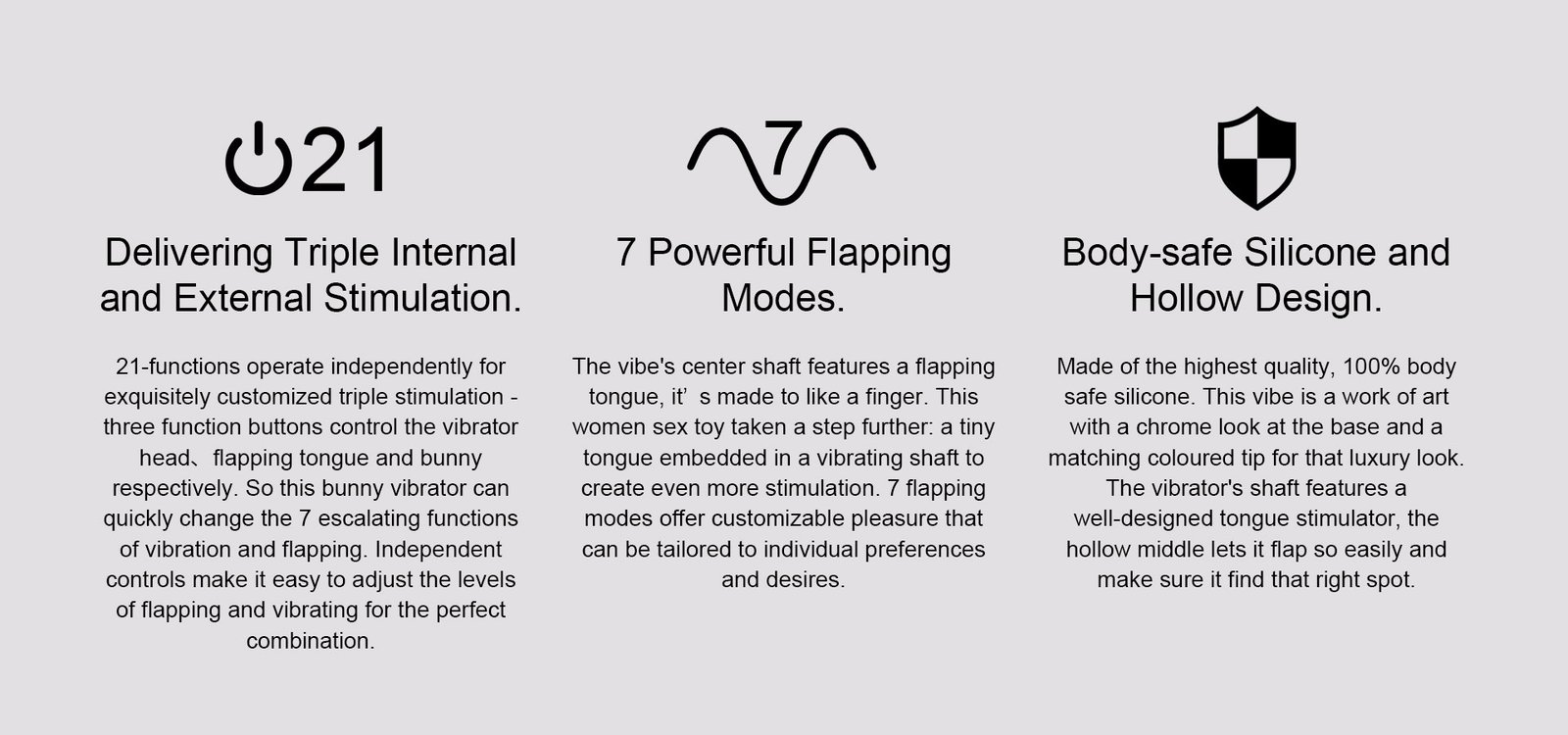 Vibrator With Flapping Vibration & Clitoral Suction – vibrator for women – product detail 5