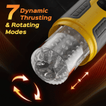 Vibrating Thrusting & Rotating Automatic Male Masturbator – male masturbator detail 4