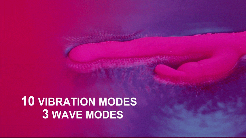 Spiral Stripes Serpentine Rabbit Vibrator – vibrator for women – product detail 2