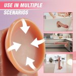 Swing Thrusting Vibrating Life-Like Dildo 9.84 Inch – realistic dildo detail 5