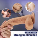 Pink Glans Thrusting Vibrating Heating LifeLike Dildo 8.66 Inch – realistic dildo detail 6