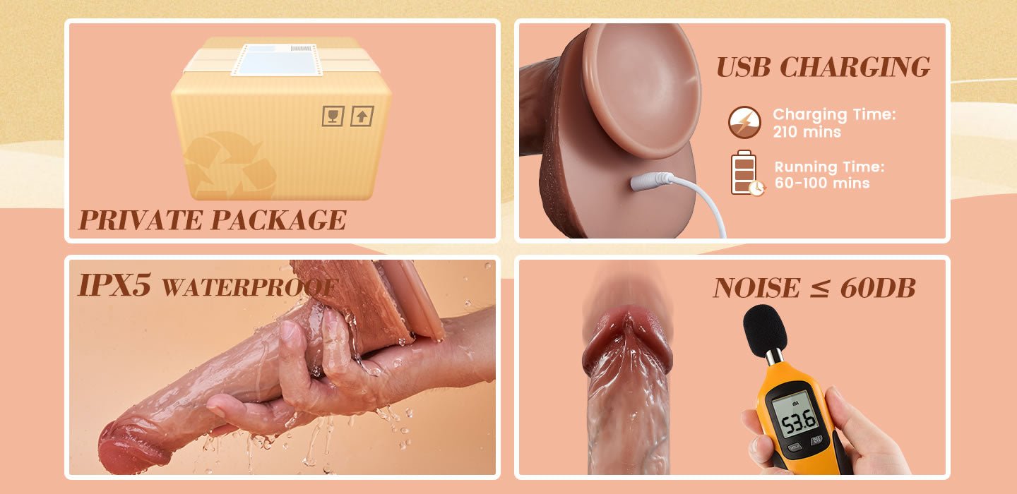Thrusting Vibrating Heating Lifelike Dildo – realistic dildo – product detail 5