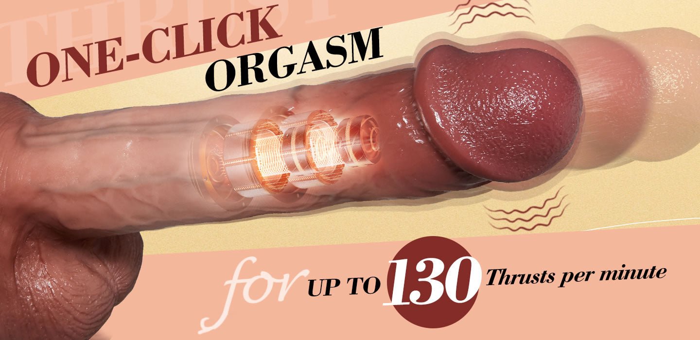 Thrusting Vibrating Heating Lifelike Dildo – realistic dildo – product detail 2