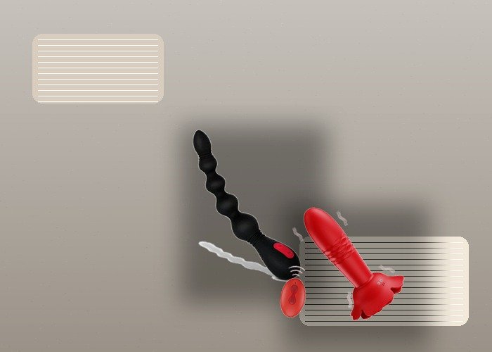 A close tabletop with anal beads, lubricant, and folded towel arranged to compare spacing and retrieval grip.