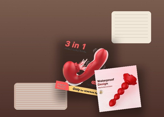 A realistic clitoral toy, phone, charger, carry pouch, and folded underwear arranged on a bedside table for a travel-readiness guide.