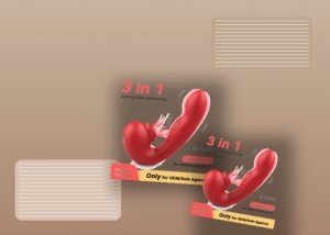 A realistic beginner toy setup with a compact vibrator, lubricant, folded towel, and storage pouch arranged on bedding.