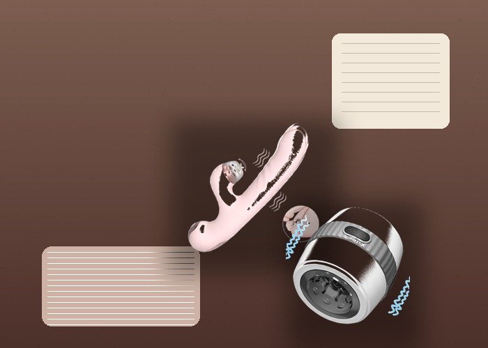 A close tabletop setup with an oral-style toy, removable sleeve, lubricant, and folded towel arranged to compare opening firmness and cleaning access.