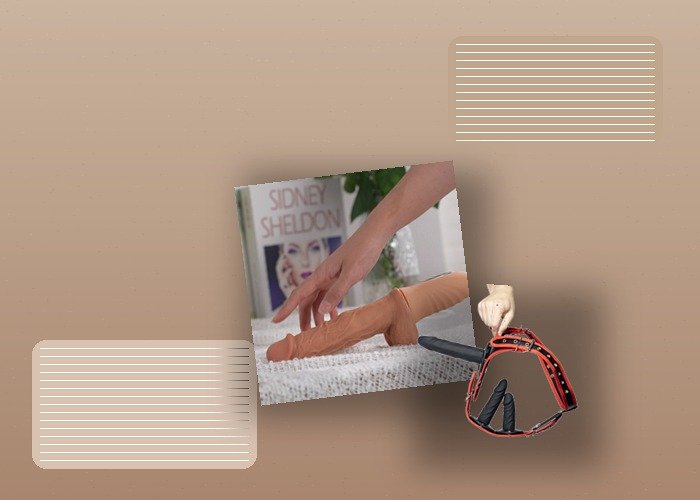 A close flat-lay with a realistic dildo, lubricant, and towel arranged to compare texture detail and easier cleanup.
