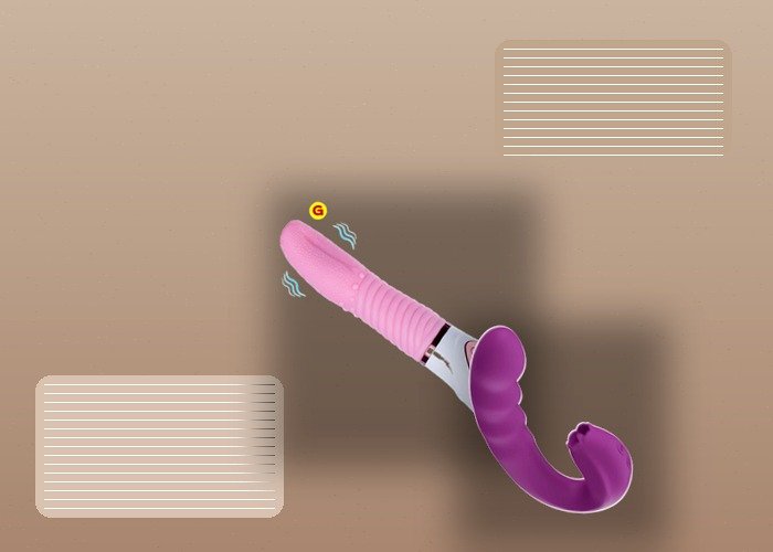 A close flat-lay with a tongue vibrator, lubricant, and folded towel arranged to compare tip firmness and motion style.