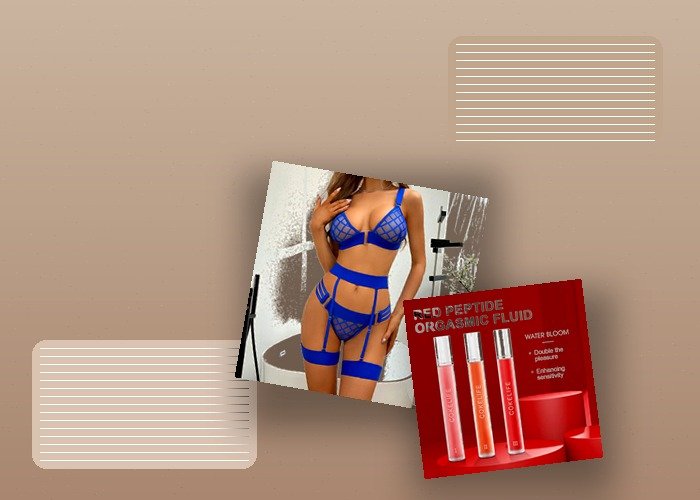 A realistic bedside setup with a compact toy, notebook, lubricant, and folded towel arranged for an adult roleplay check-in guide.