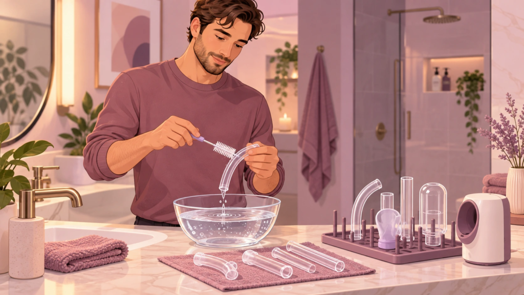 How to Clean Tubes and Air Channels in an Automatic Oral-Style Toy