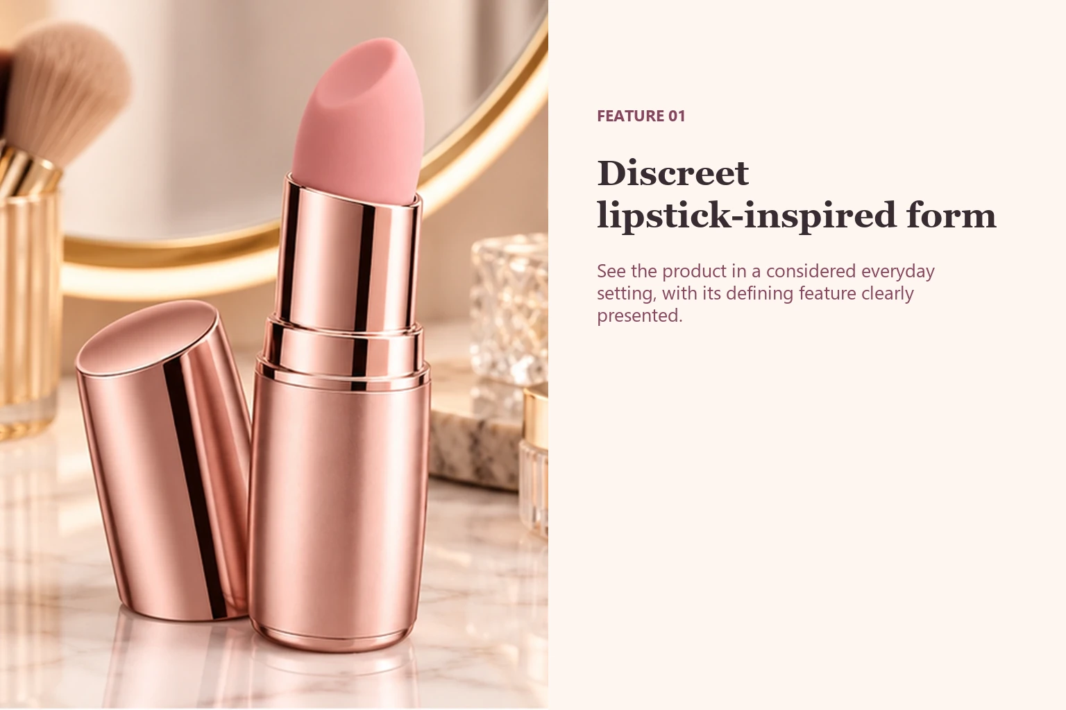 Lipstick Mini Travel Vibrator Discreet lipstick-inspired form