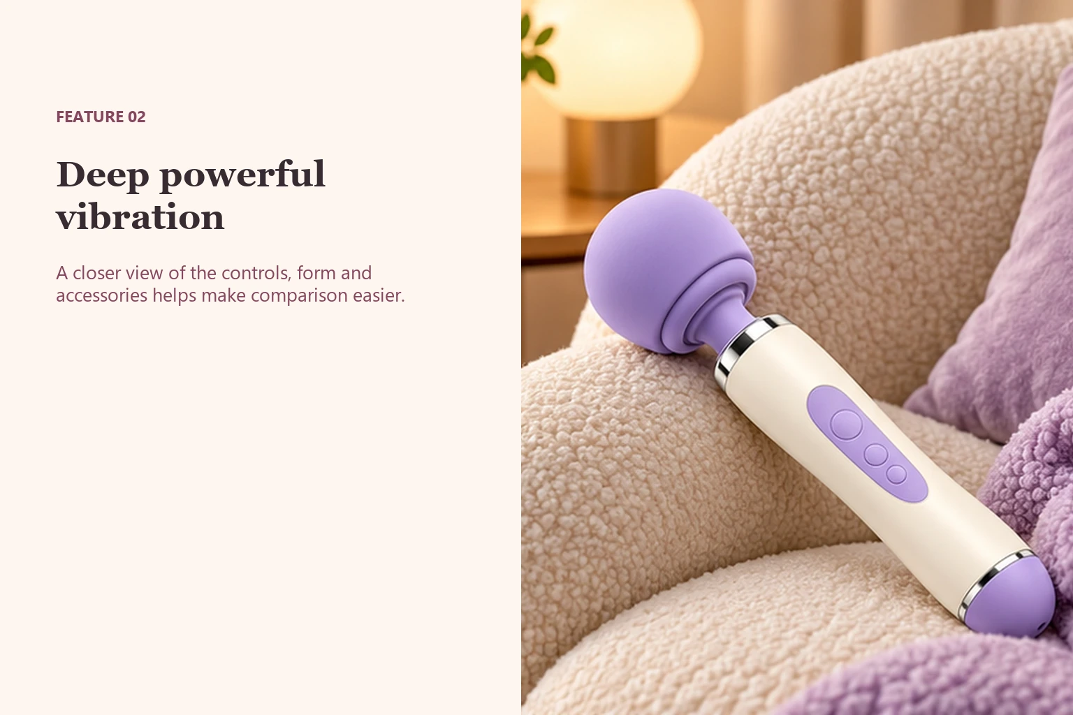 Classic Full-Size Wand Vibrator Deep powerful vibration