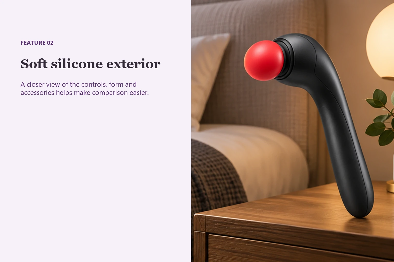 Quiet Silicone Personal Vibrator Soft silicone exterior