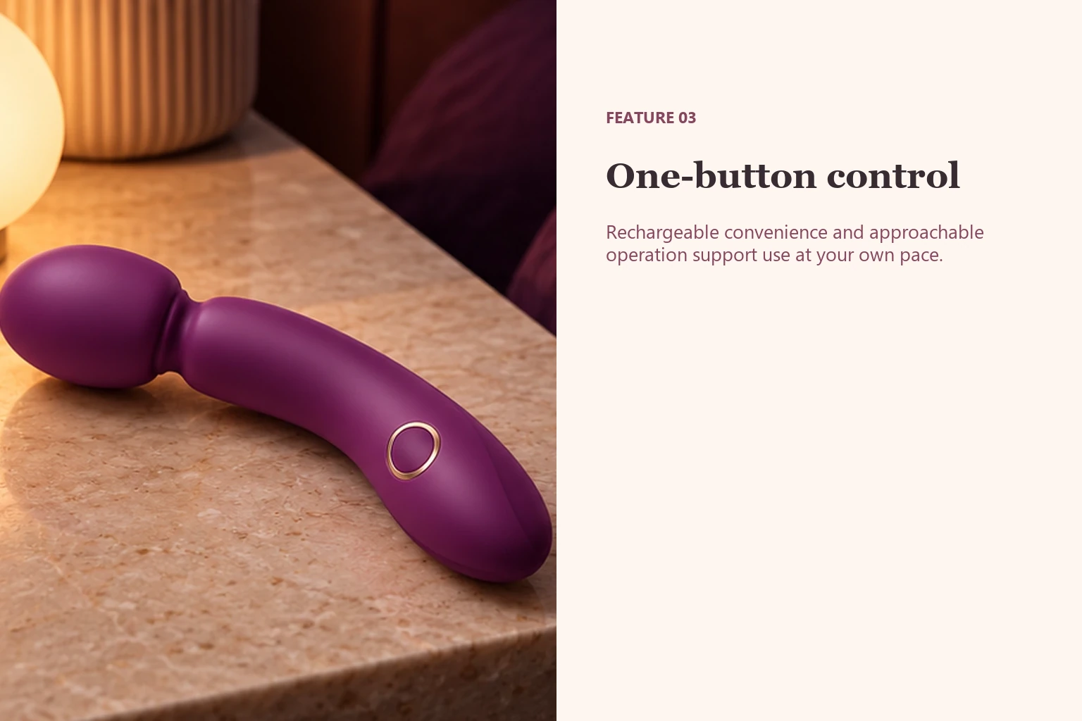 Ten-Pattern Curved Vibrator One-button control