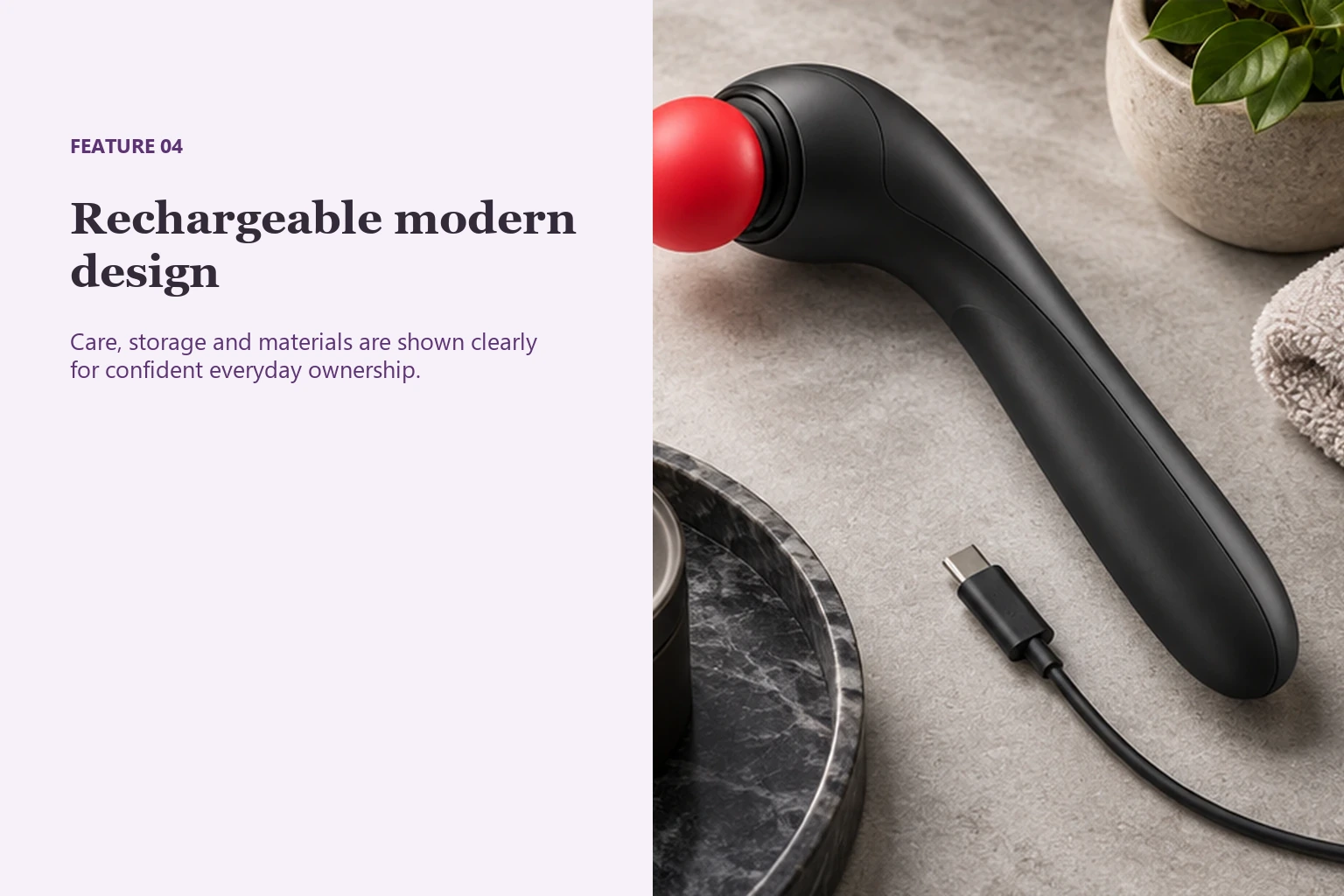 Quiet Silicone Personal Vibrator Rechargeable modern design