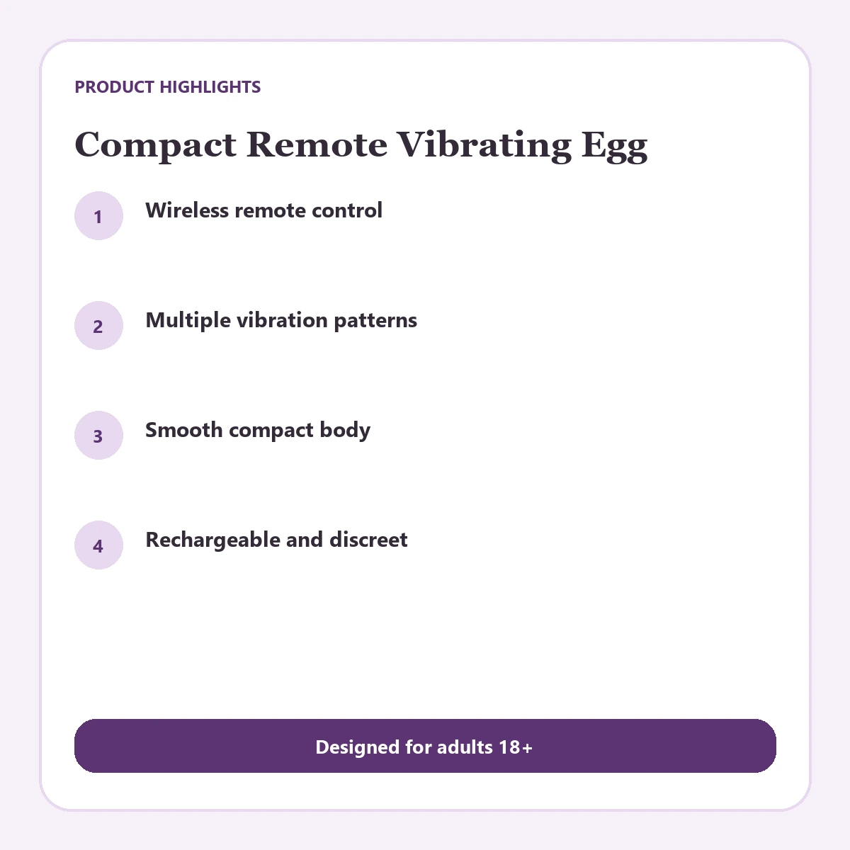 Compact Remote Vibrating Egg — Compact Remote Vibrating Egg gallery image 6