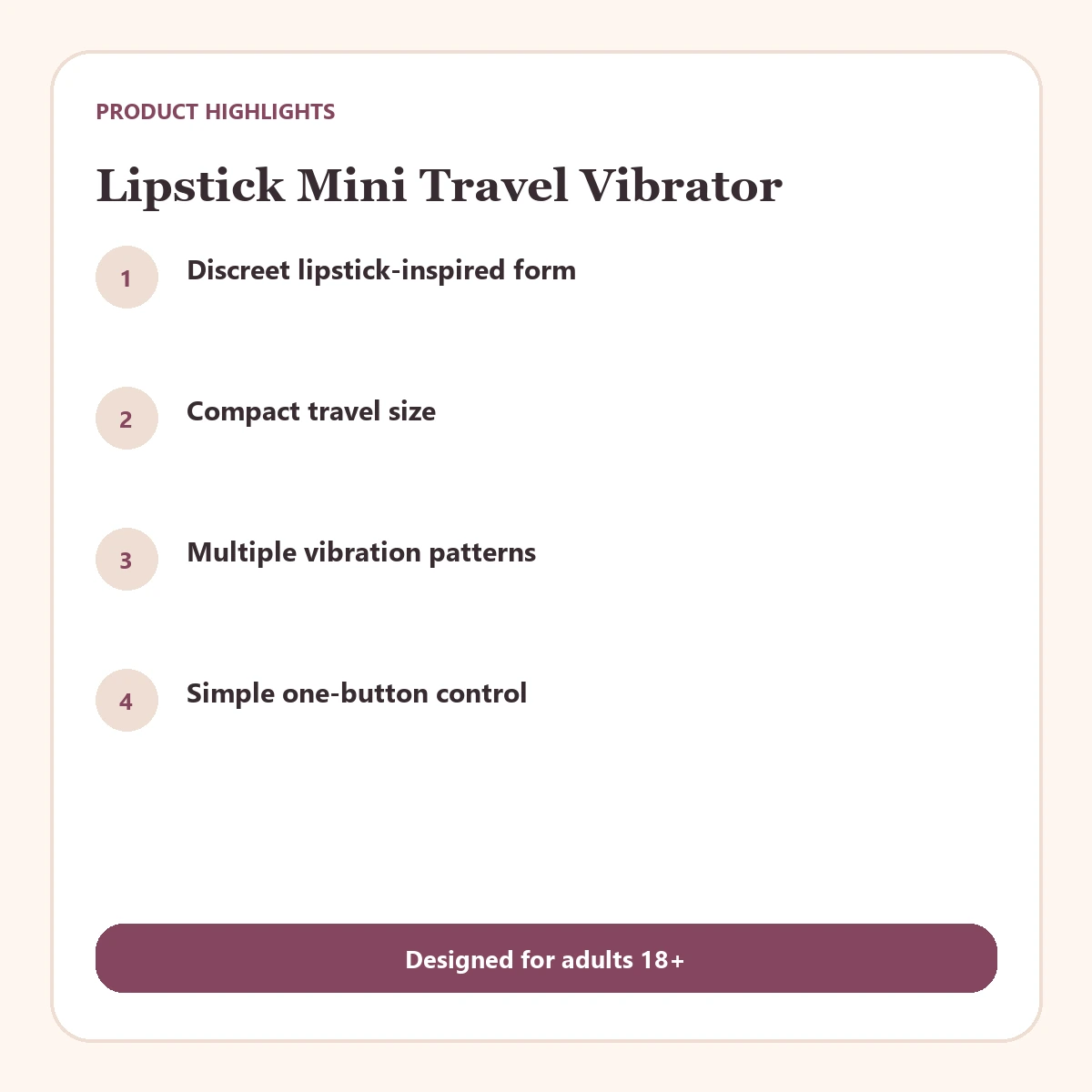 Lipstick Mini Travel Vibrator — Lipstick Mini Travel Vibrator gallery image 6