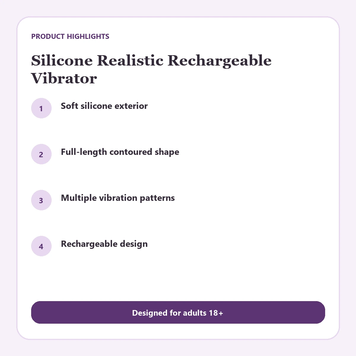 Silicone Realistic Rechargeable Vibrator — Silicone Realistic Rechargeable Vibrator gallery image 6