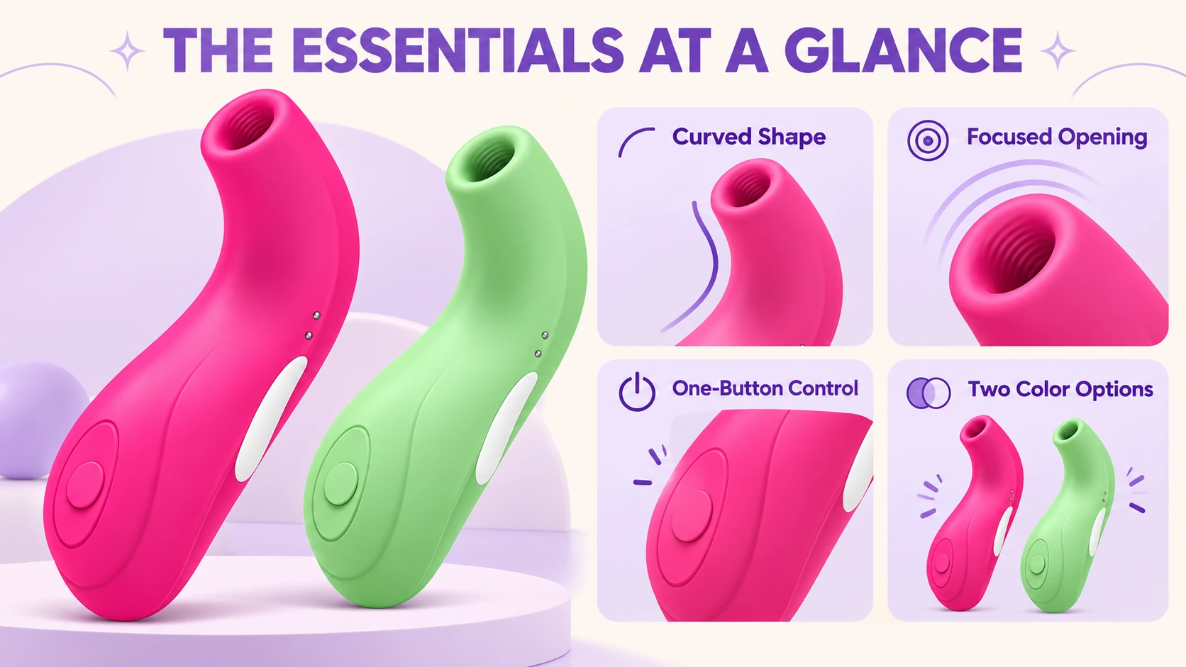 Curved shape focused opening control and color overview