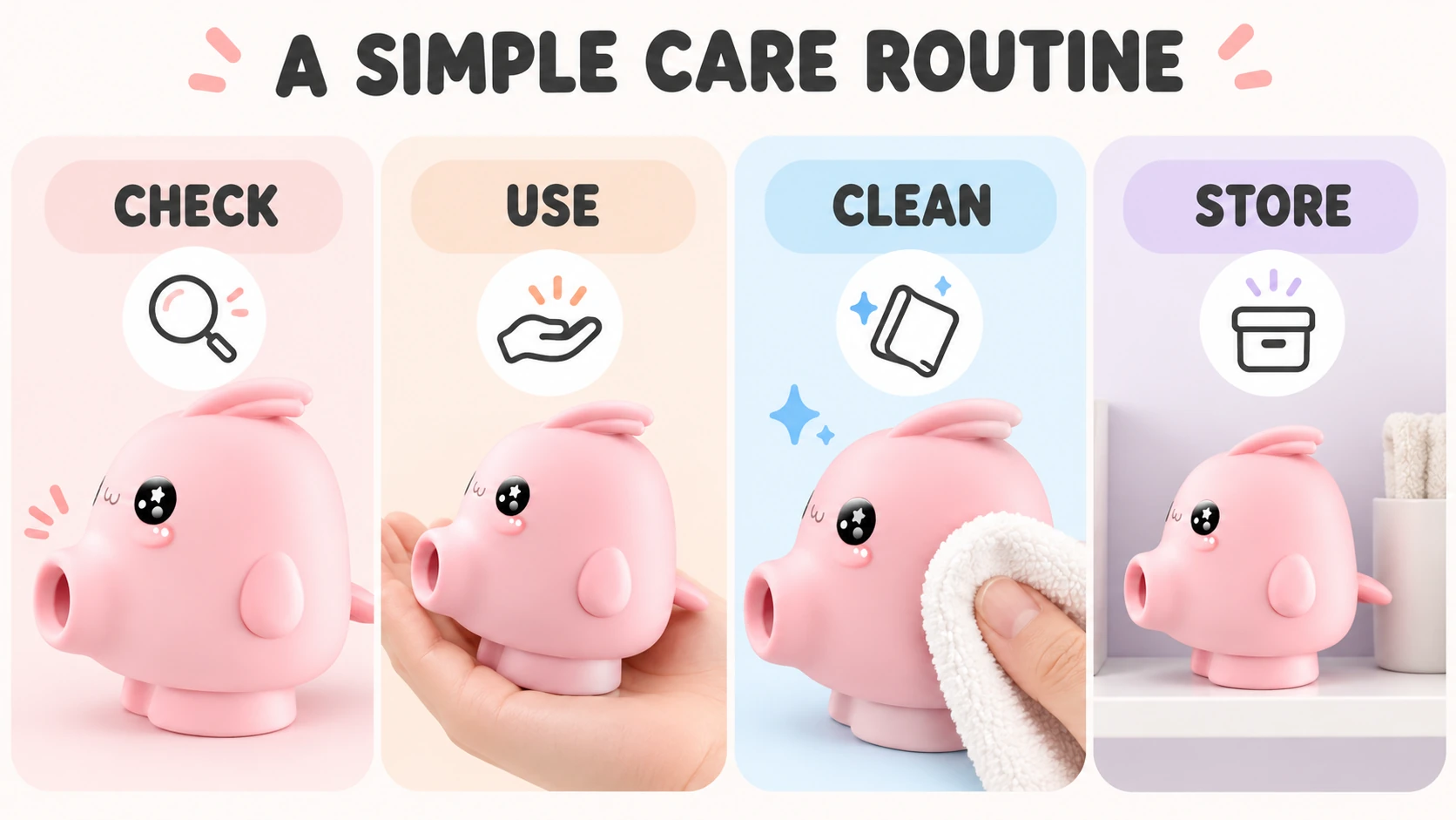 Simple four-step care routine
