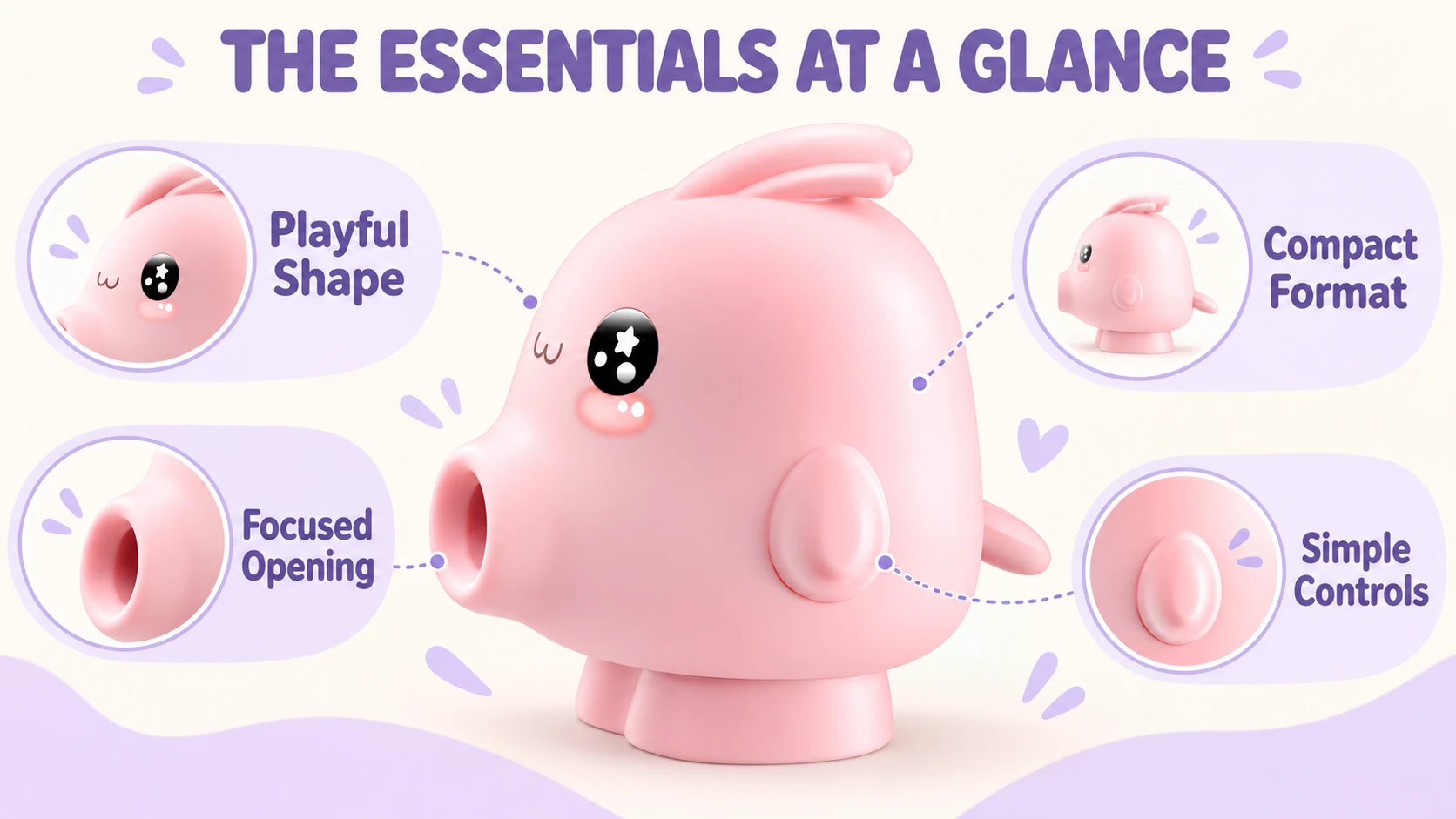 Playful shape focused opening compact format and controls overview
