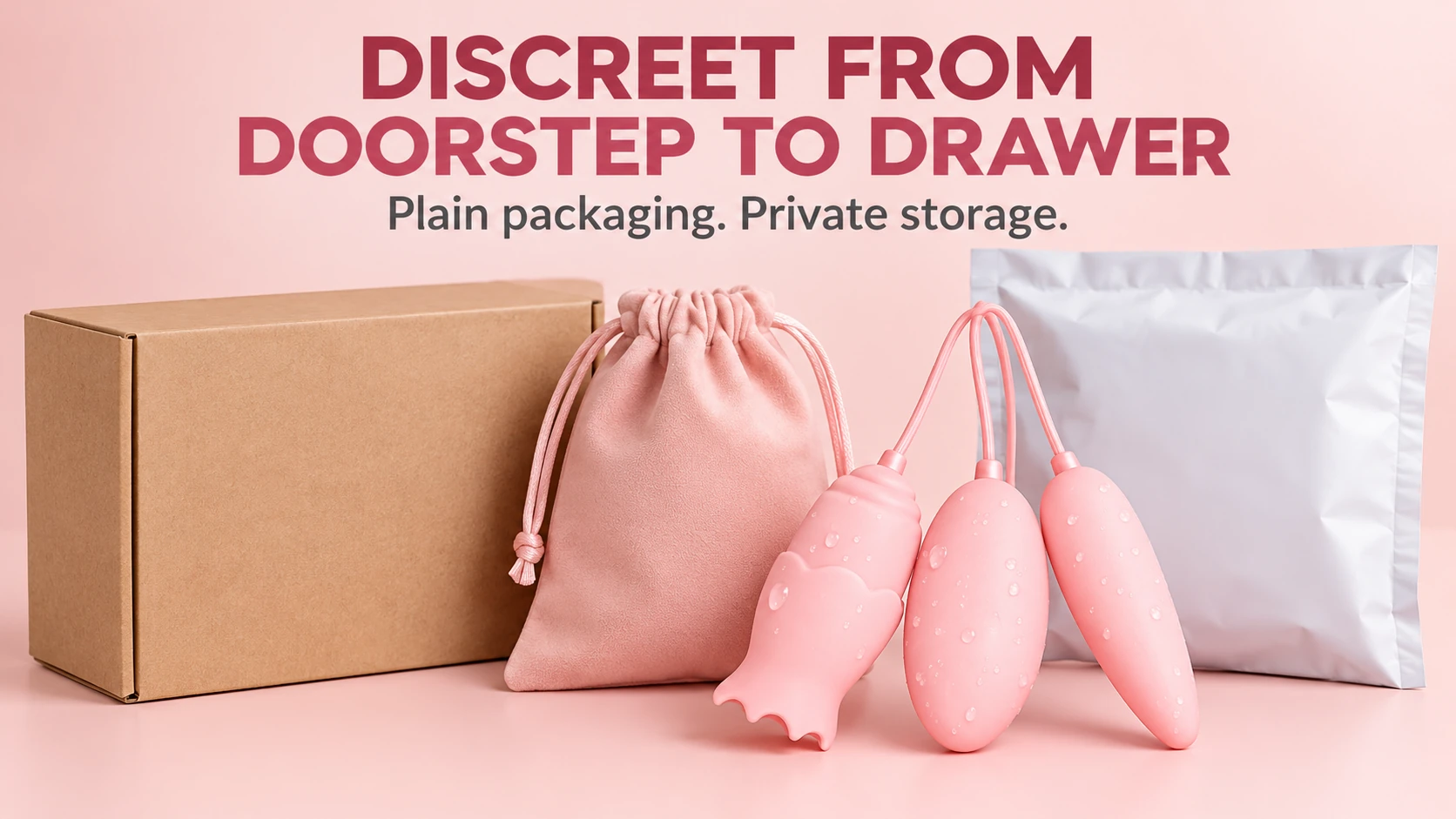 Discreet packaging for three-piece set