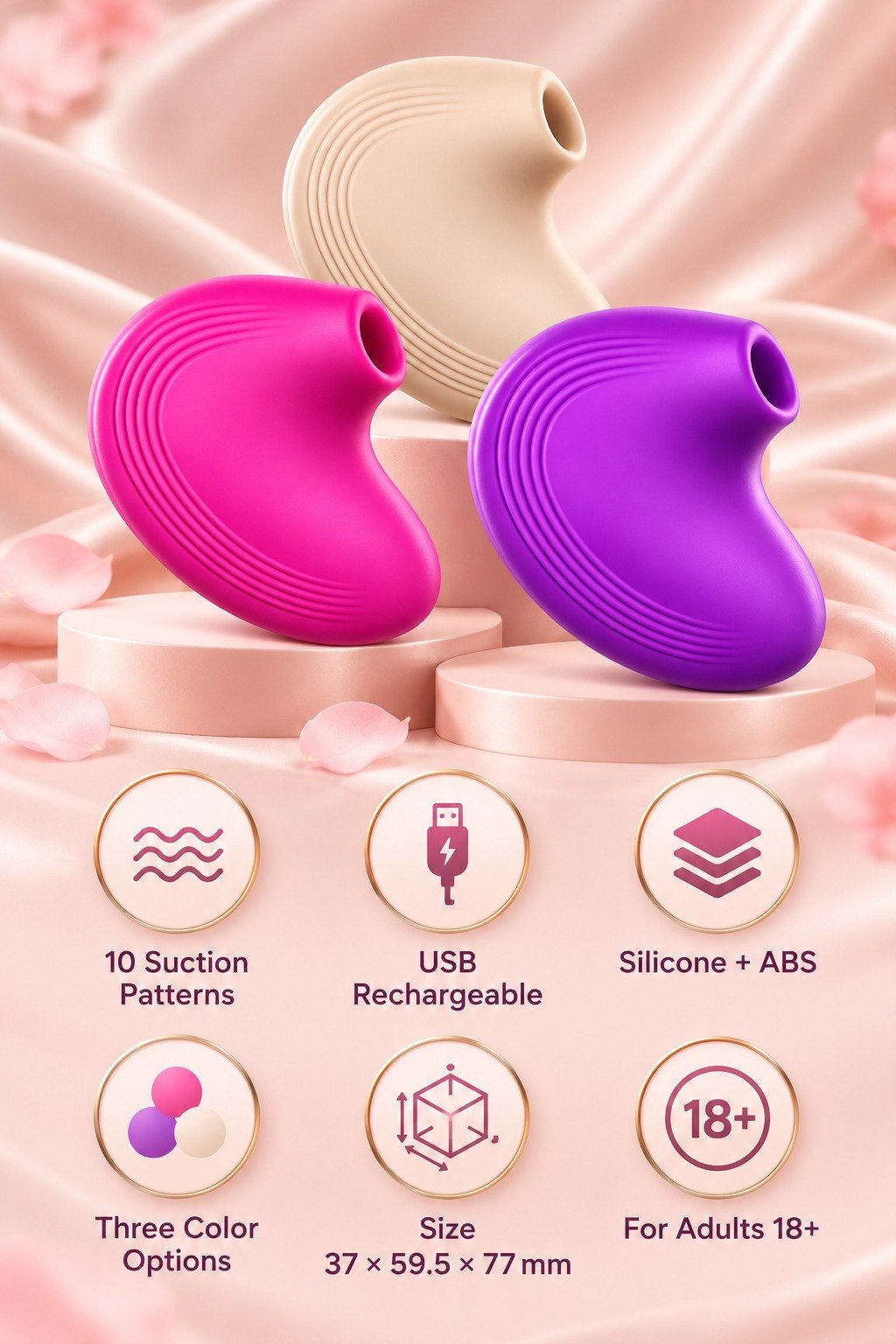 Compact bean suction stimulator English product overview