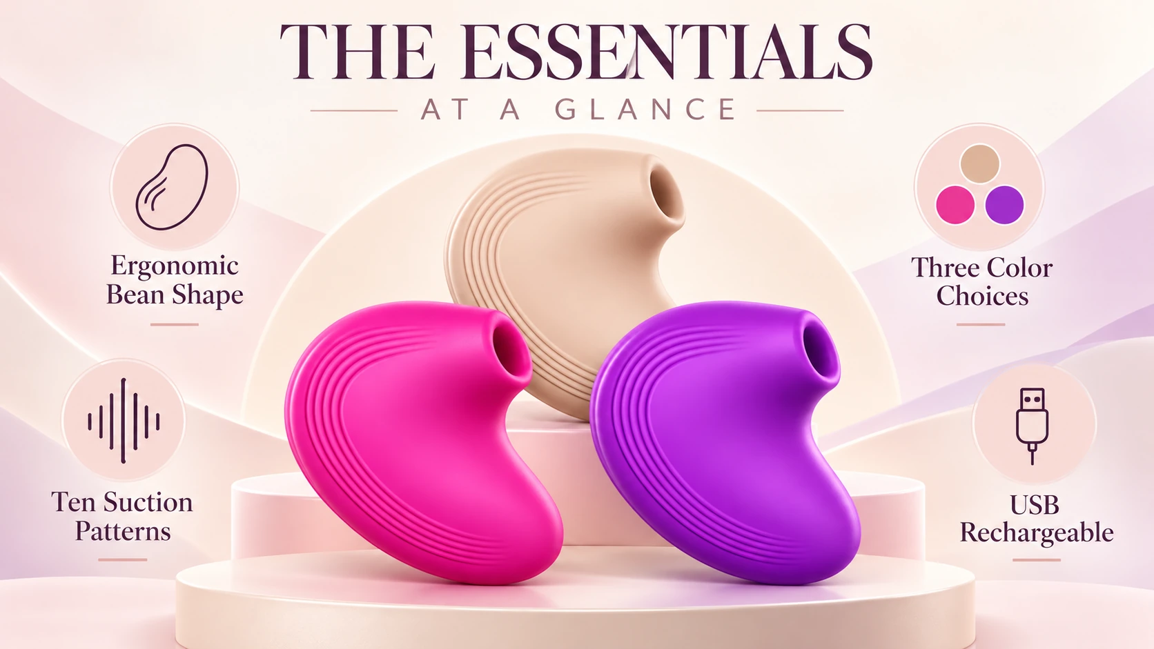 Compact bean suction stimulator essentials