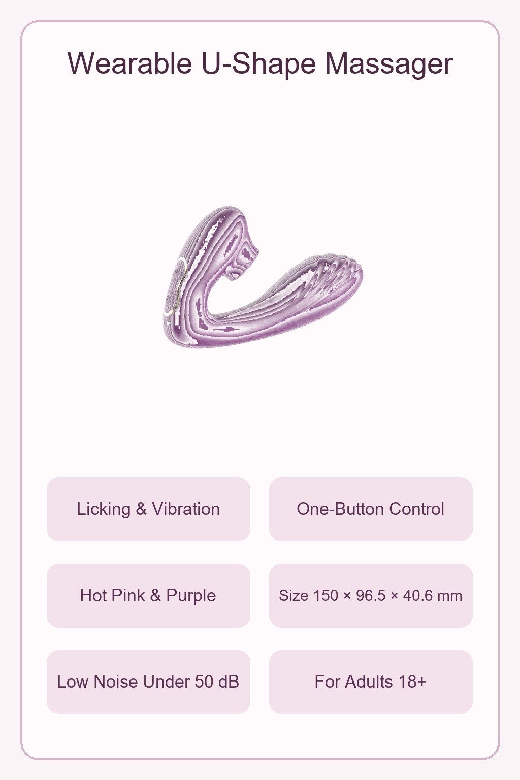 Wearable U-shape massager English overview