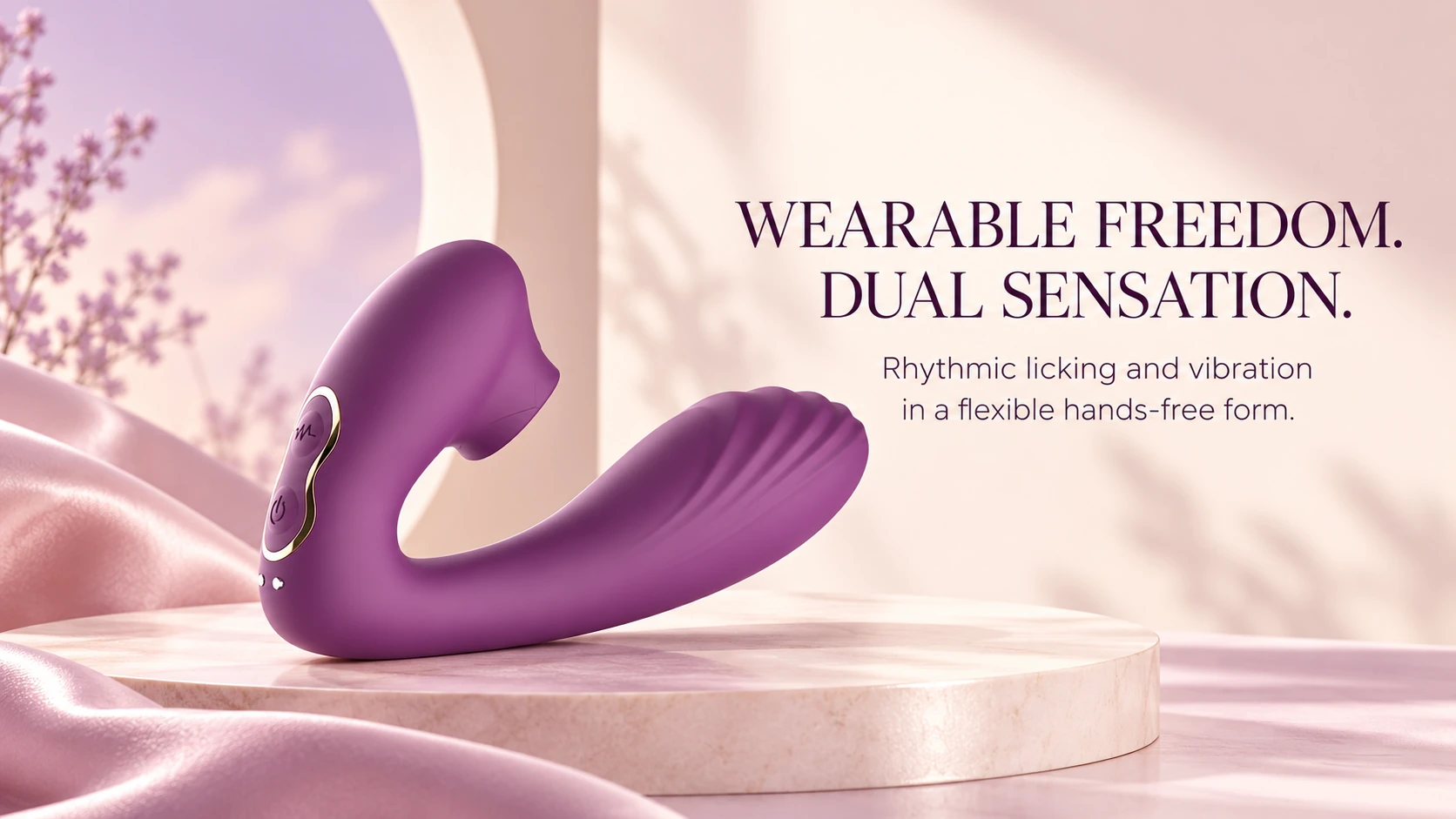 Wearable U-shape dual-motion massager hero