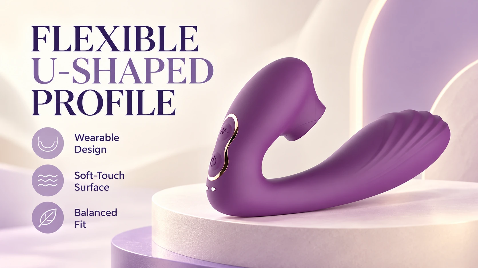 Flexible U-shaped profile and balanced fit