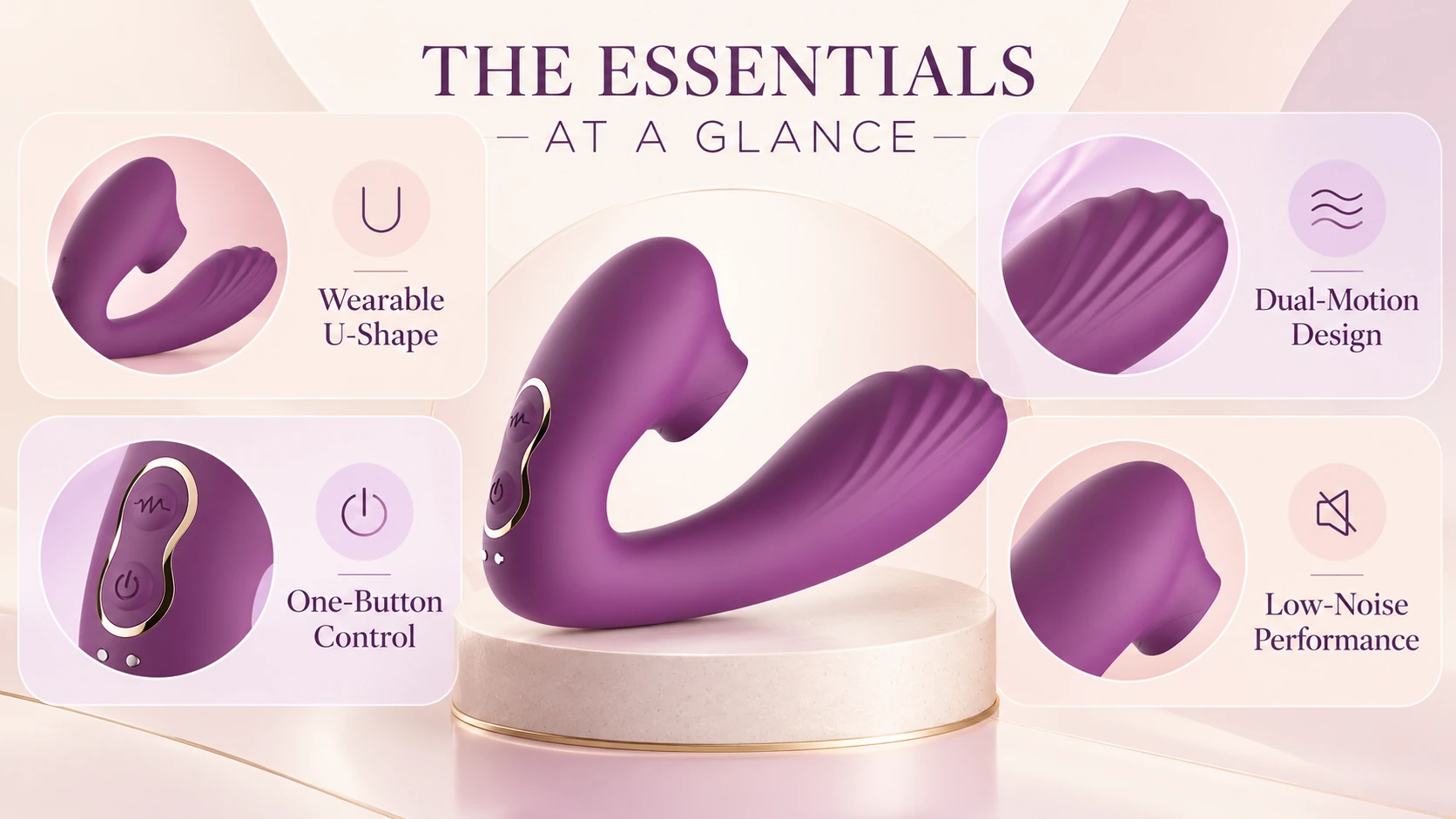 Wearable U-shape massager essentials overview