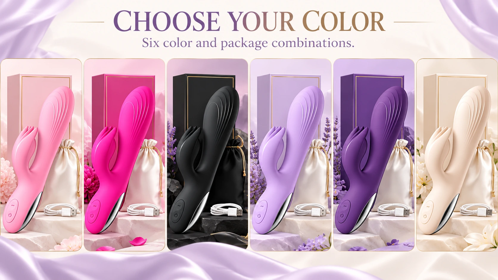 Six color and package combinations