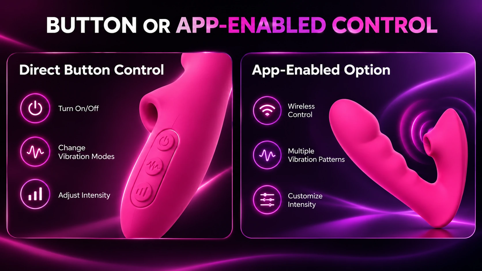 Button and app-enabled control options