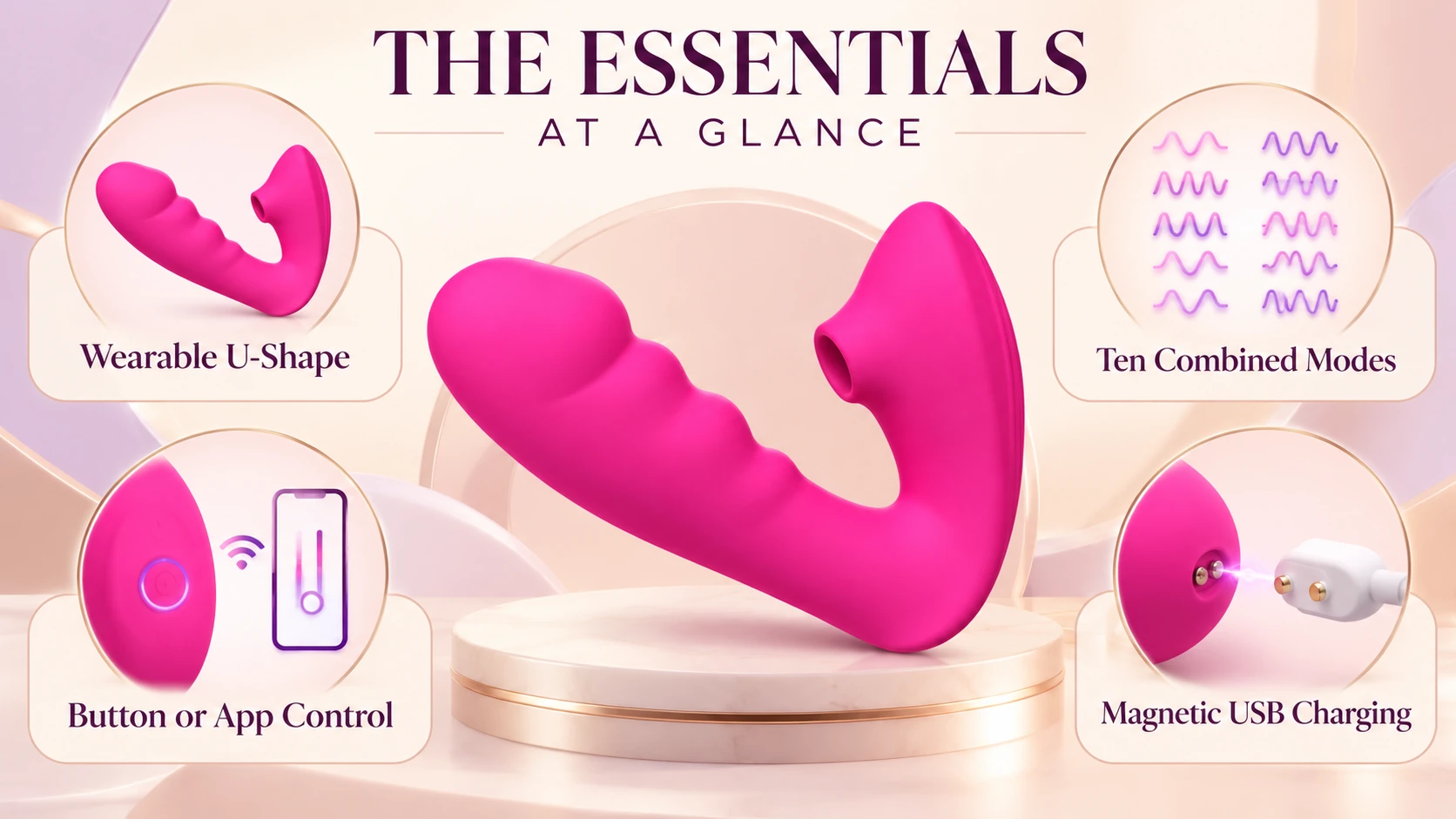 Wearable U-shape massager essentials overview