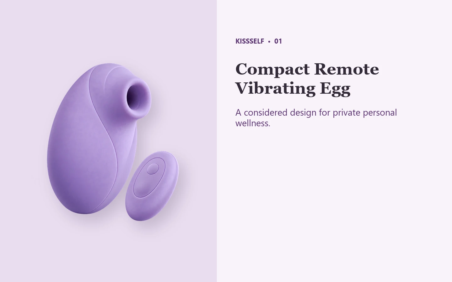 Compact Remote Vibrating Egg