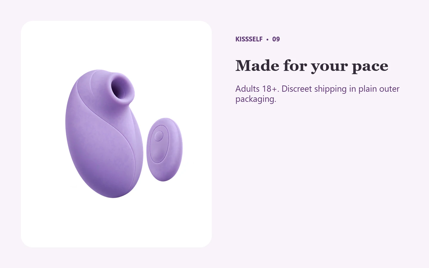 Compact Remote Vibrating Egg discreet shopping and storage